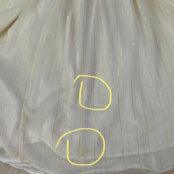 Sweet Boutons Metallic Thread Kids Dress Girls Size 7 - Picture 11 of 17